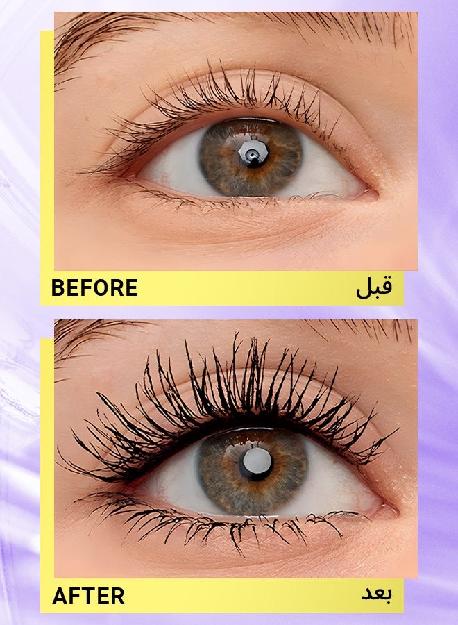 BOB High Dense Volum' Express Mascara - Gold Edition | Waterproof, Smudge-Proof for Hijab, 24H Long Lasting, Intense Black for Dense Curl & Dramatic Volume - Image 5